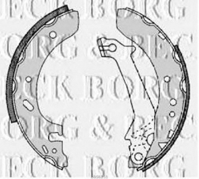 BORG & BECK bbs6251 -  Комплект тормозных колодок